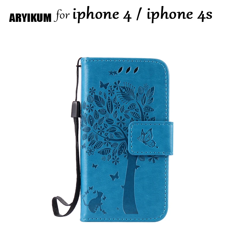 Чехлы из искусственной кожи ARYIKUM для Apple iPhone 4 S силиконовые чехлы книжки задней