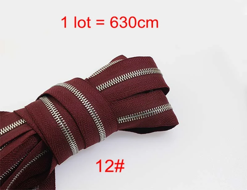 630cm В продаже по 1 Лоту, металлическая молния zip, много цветов выбор от настроить оптовый заказ - Цвет: 630cm