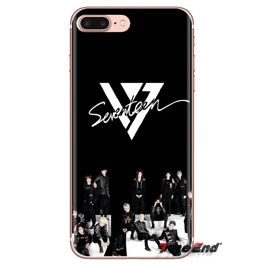 Soft Transparent Case Covers KPop Seventeen Logo For Huawei G7 G8 P7 P8 P9 P10 P20 P30 Lite Mini Pro P Smart Plus 2017 2018 2019 |