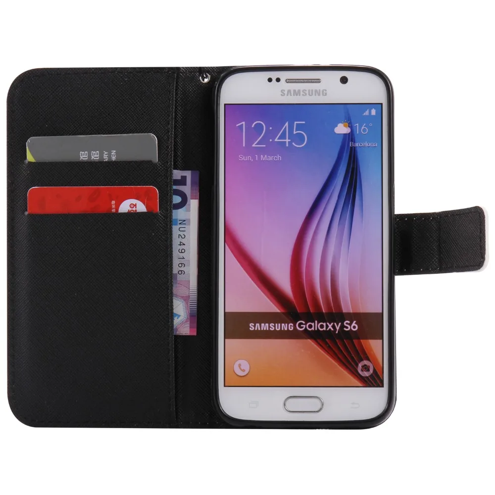 Роскошный кожаный чехол с откидной крышкой милым рисунком цветка черепа слона