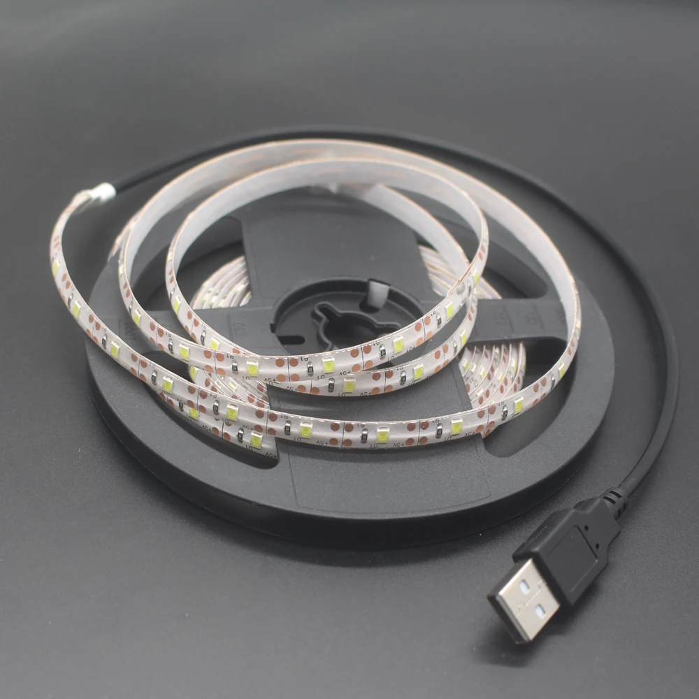 5V USB Мощность Светодиодные ленты светильник RGB 2835 3528 SMD HD ТВ настольных ПК Экран