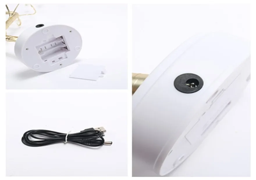 LED Tree Light Table Lamps 108 Bulbs Night light for Bedroom Wedding Party Christmas Decoration USB& Battery Copper wire Lights