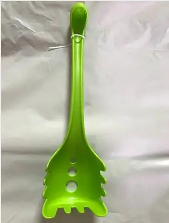 green Новая креативная Лебединая суповая ложка с длинной ручкой каша Монстр ложки с поддоном кухонные инструменты столовые приборы кухонные принадлежности - Цвет: green