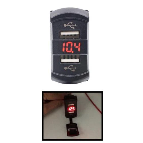 12V двойной USB Автомобильное зарядное устройство Зажигалка Розетка цифровой