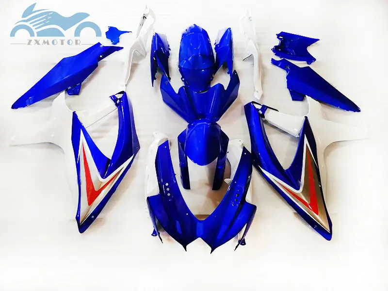 

OEM quality 100% Fit fairings for SUZUKI GSXR600 750 2008 2009 2010 K8 GS XR750 R600 08-10 motorcycle racing fairing blue white