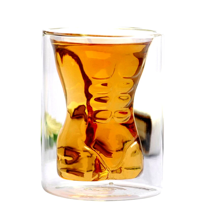 Прозрачная стеклянная чашка для вина пивной сок с высоким бором Коктейльные