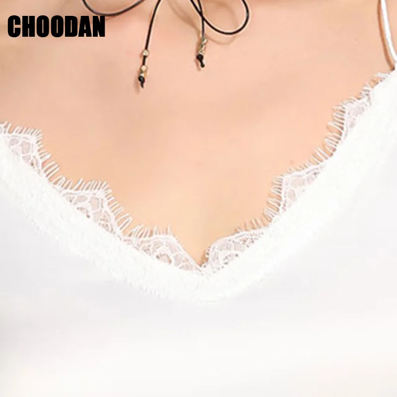 Кружевной топ без рукавов в стиле петчворк Женский сатиновый на бретельках