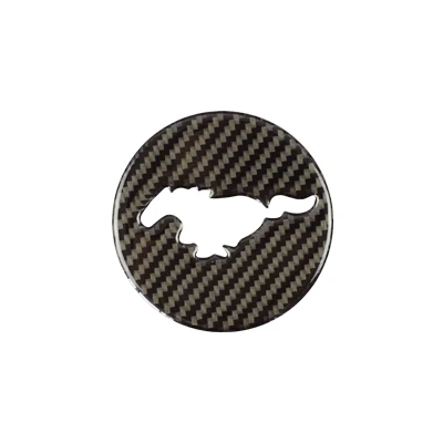 center sticker Airspeed углеродное волокно руль эмблема Для Ford Mustang наклейки для автомобиля-Стайлинг авто аксессуары - Название цвета: center sticker