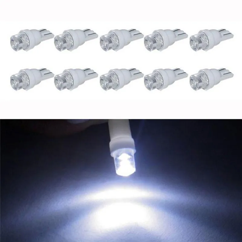 New 10Pcs T10 Car LED Daytime Super Bright Low Consumption Running Lights 194 168 SMD W5W Wedge Side Bulb Lamp#294295 | Автомобили и