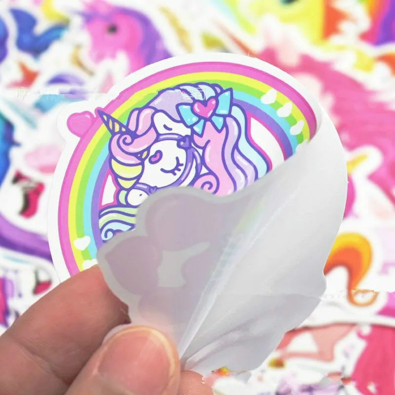 30 шт. наклейки Unicornio для детей DIY Notbook Единорог День Рождения украшения детский душ детская партия поддерживает поставки