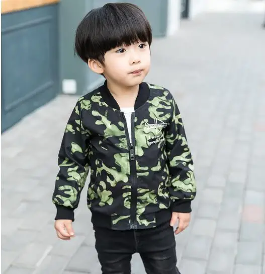 2018 новая весенняя детская куртка для мальчика пальто Курточка Бомбер с длинным