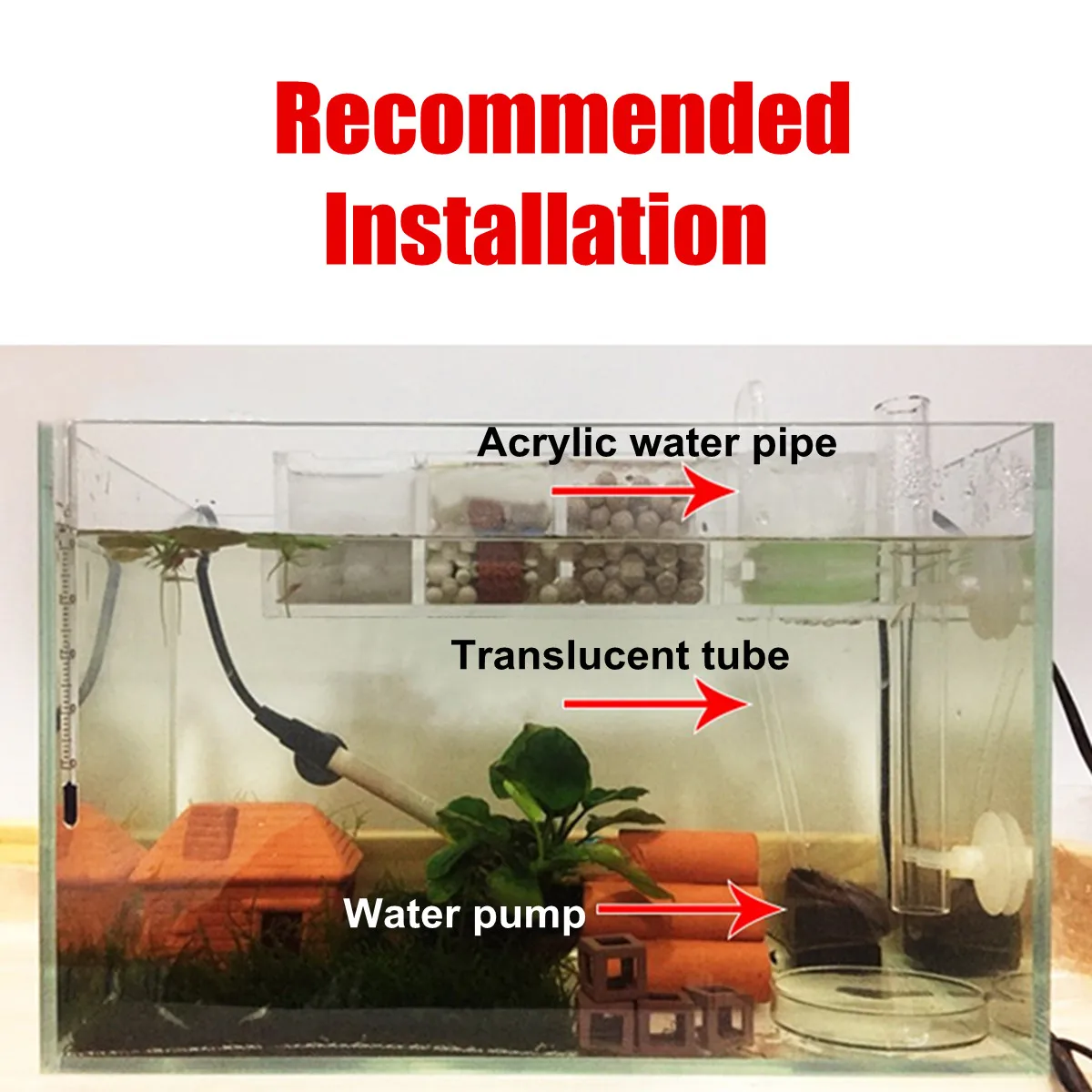 Аквариумный фильтр с 2-6 ячейками акриловый Внешний подвесной очиститель воды