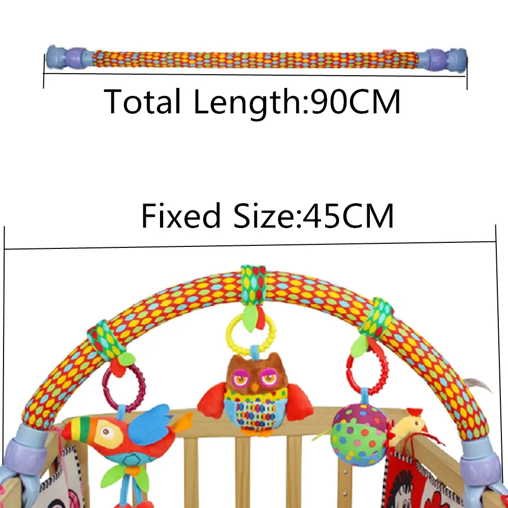 Baby Cradle Seat Cot Hanging Toys Crib Stroller Car Rattle Toy Lovely Animal Soundable Squeeze Plush 40% OFF | Игрушки и хобби
