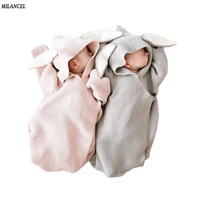milancel baby blankets envelope for newborns baby covers rabbit ear swaddling baby wrap photography newborn baby girl clothes