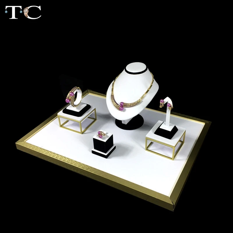 Демонстрационная Подставка для ювелирных изделий из нержавеющей стали Белый