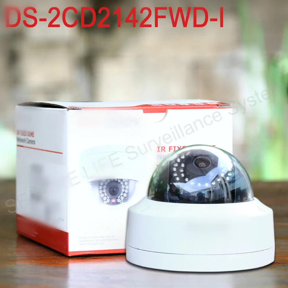 Английская версия DS-2CD2142FWD-I 4 МП мини купольная сетевая cctv камера P2P 1080p IP POE 120 дБ WDR |