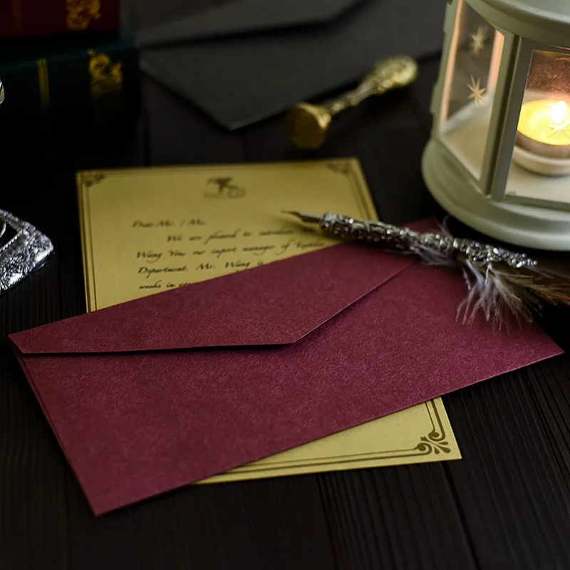 5 шт. винтажные цветные бронзовые Конверты в западном стиле деловые