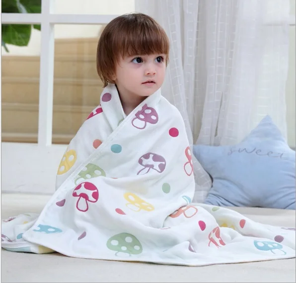 6 слойное бальное платье Детские муслиновые одеяла натуральный хлопок Марлевое