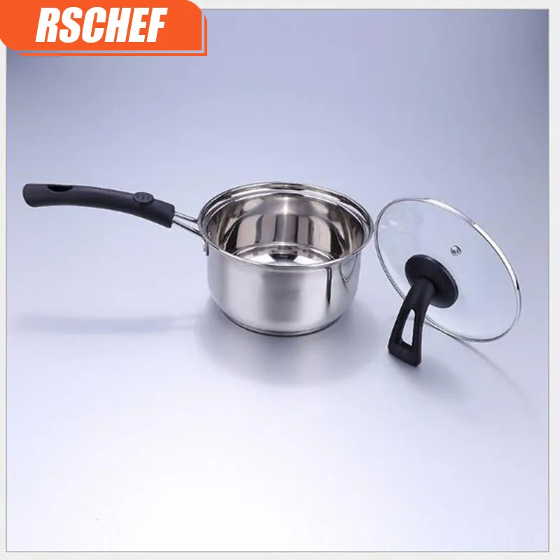 Кастрюля из нержавеющей стали кастрюля с одной ручкой кухонная домашняя