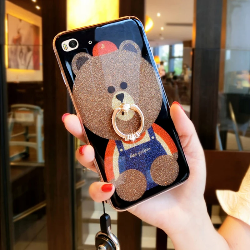 JIESIAN палец кольцо мобильный телефон защиты чехол для XIAOMI 5 милый рисунком сотовый