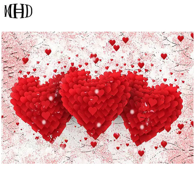 

Новое поступление, рисунок с красным сердцем 5D, алмазная вышивка своими руками, 3D Алмазная живопись с кристаллами, полная и круглая Алмазная...