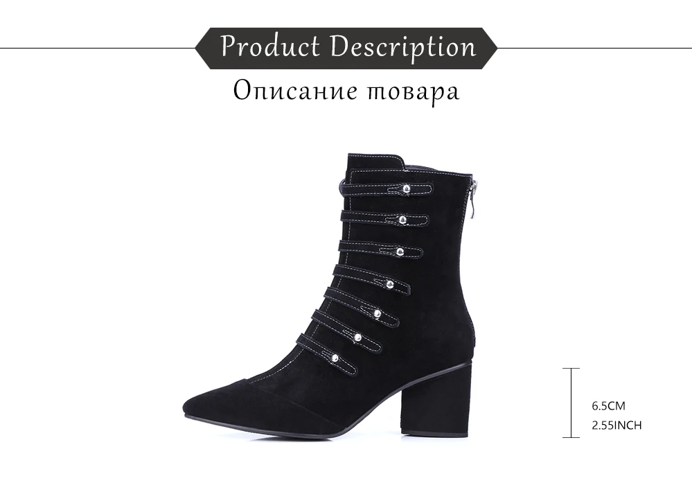 JSI/поступление года; женская обувь на толстом каблуке; сезон осень-зима; женские Ботинки martin из натуральной кожи с острым носком; женская обувь; JO212
