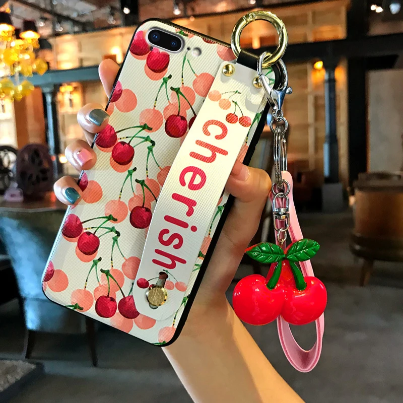 Cute Summer Fruit Phone Strap Case For iPhone 6 6S Hot Sale Colorful Cherry Lemon Strawberry Cover | Мобильные телефоны и