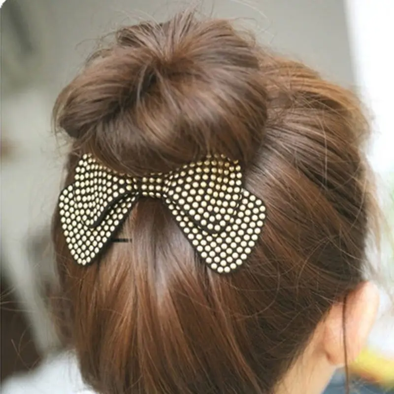 

Fashion Women Girls Golden Hair Clip Barrettes Big Bowknot Hairpin Hairgrips Accessories for Women Hair Ornament Headdress