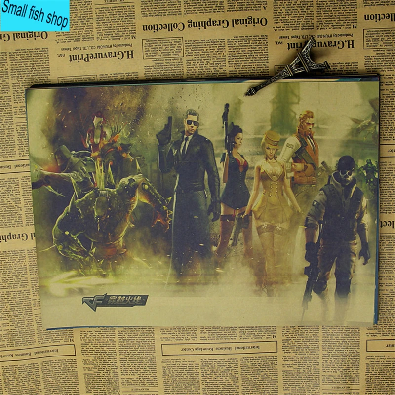 Игровой плакат Cross Fire gunfignt Постер для онлайн-игр украшение дома игровой из