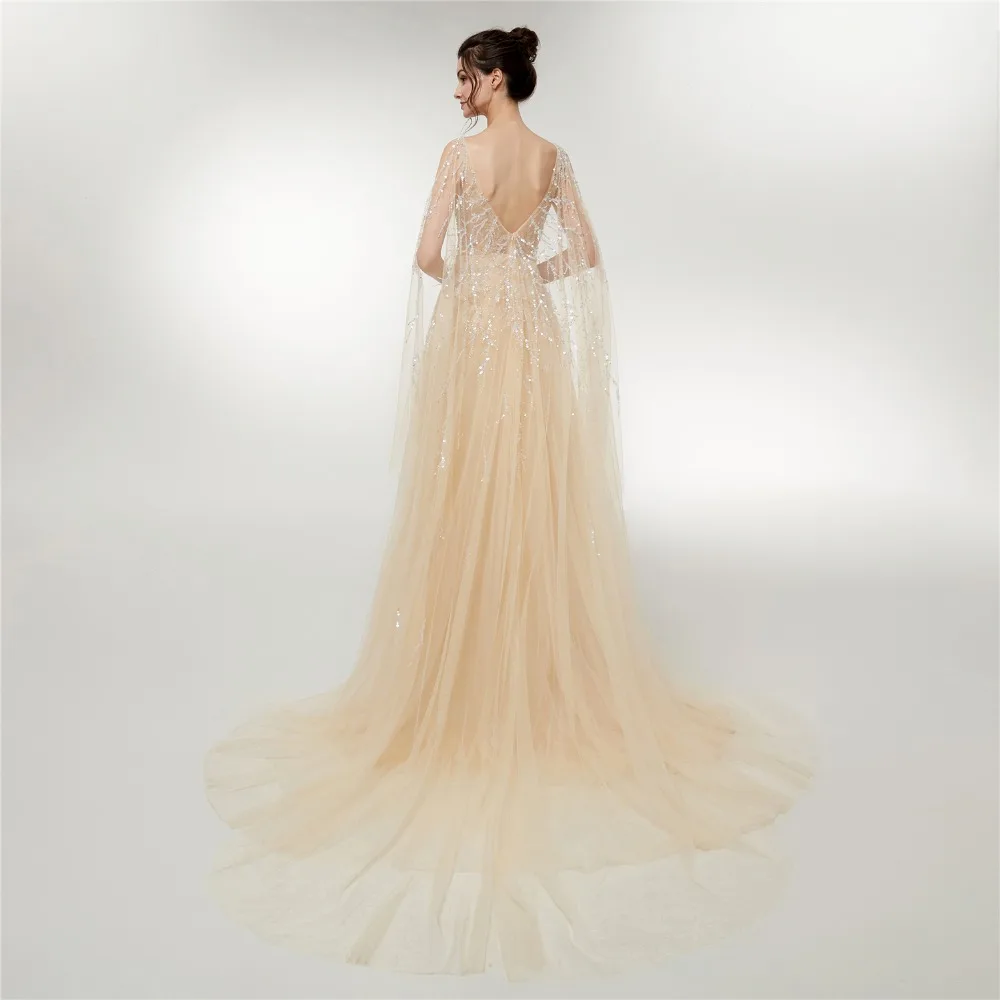 Женское платье без рукавов Forevergracedress вечернее с блестками и открытой спиной