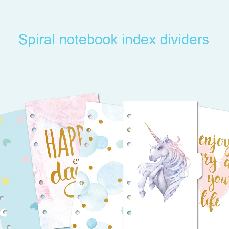 Lovedoki милый пластиковый блокнот с печатью индекс разделители для Filofax Dokibook на