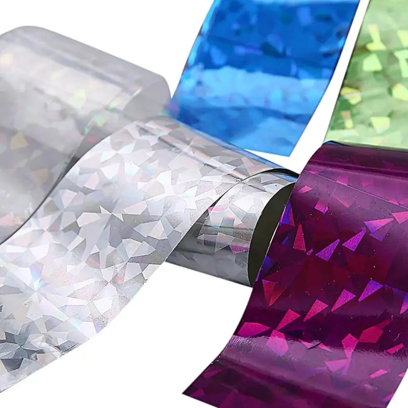 OutTop 12PCS Multicolor Nail Art Stickers Transfer foil nail sticker Decal Tips 4*20CM Manicure Decor stickers set 06.12 | Красота и