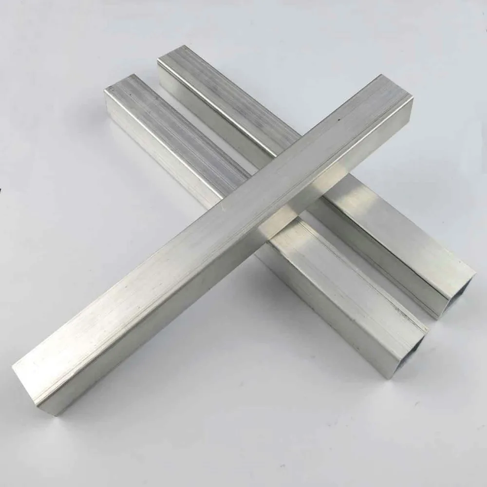 6063 Квадратная Металлическая алюминиевая трубка 10x10 мм 20x20 индивидуальная Длина