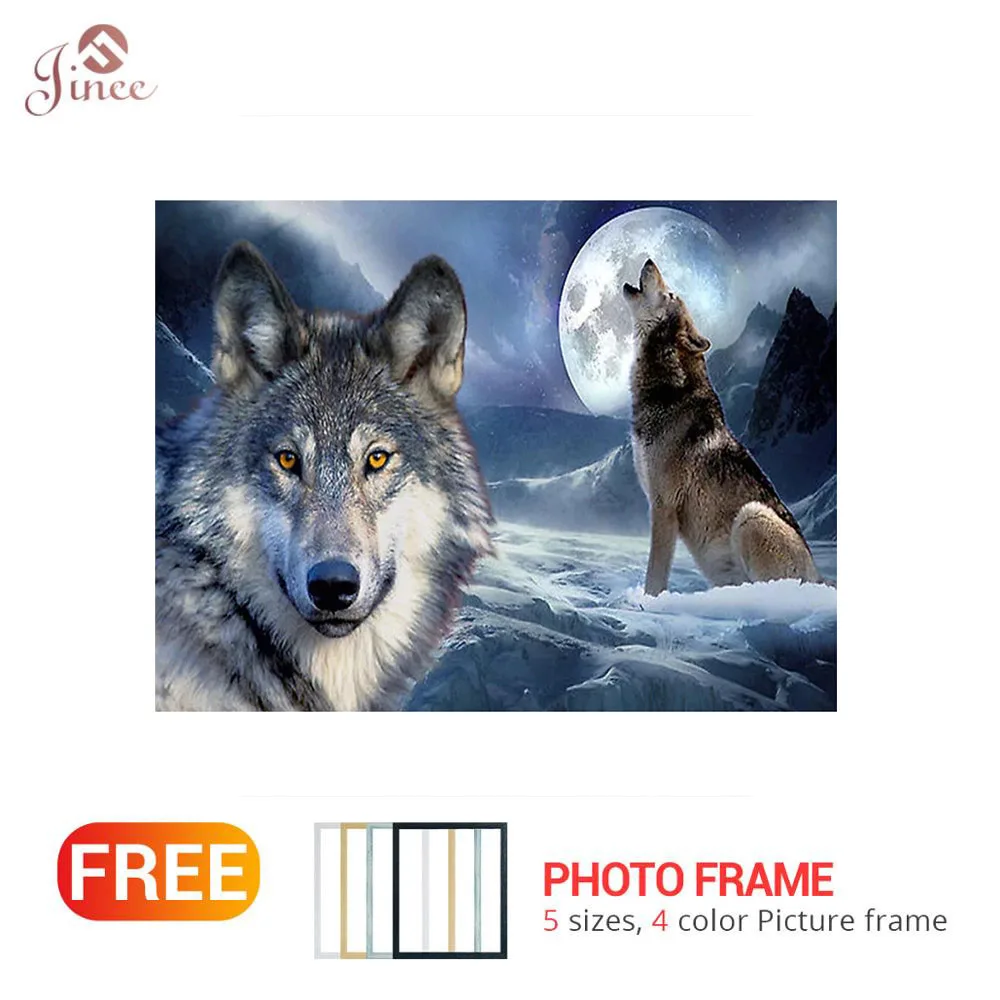 

Картина из страз 5D «сделай сам» «волк», мозаика из страз, вышивка крестиком, животное, домашний декор, подарок