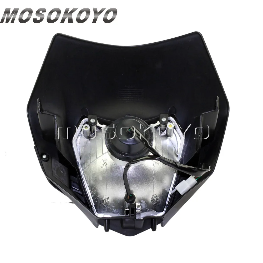 Передняя фара для мотоцикла Черная передняя кросса EXC XC XCF Yamaha WR TTR| |