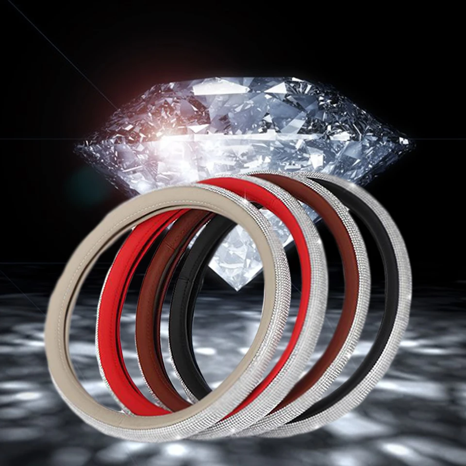 Atreus Diamond Чехлы рулевого колеса автомобиля диски из натуральной Стайлинг для
