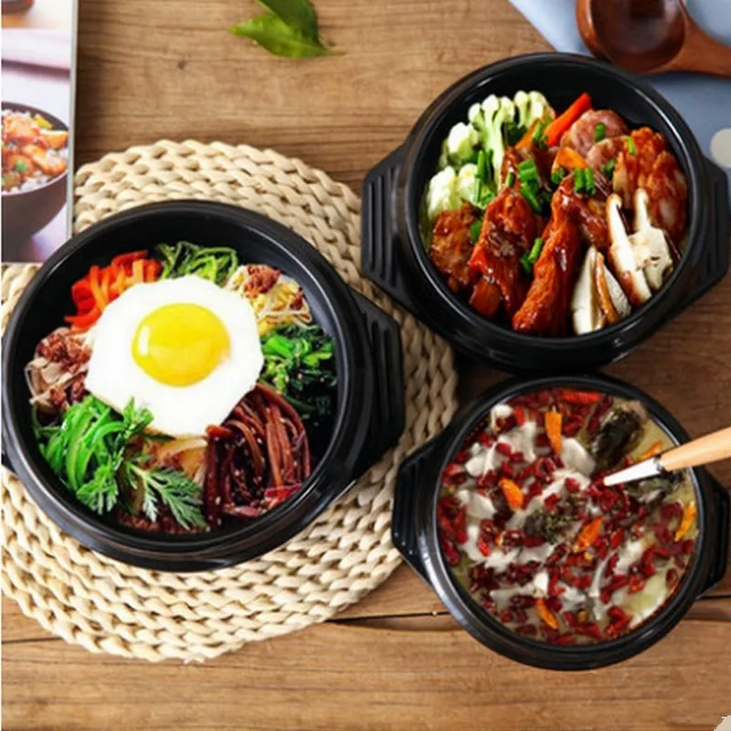 Новая классическая Корейская кухня комплекты Dolsot каменный шар горшок для