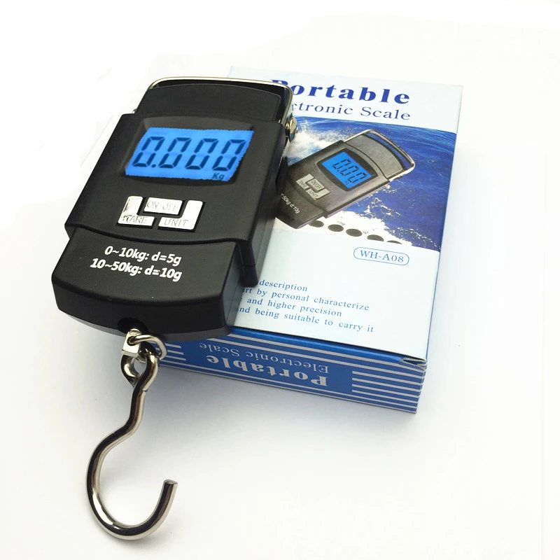 Цифровые Мини весы для рыбалки багажа путешествий 50 кг 10 г|luggage scale|portable scalehanging scale