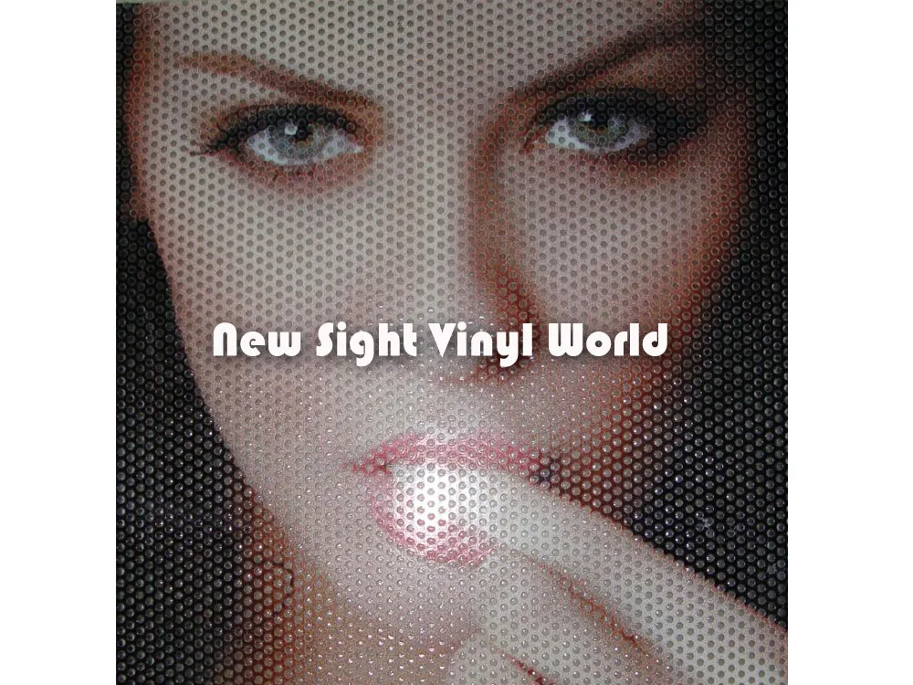 Для печати двойной черный одностороннее видение ПЕРФОРИРОВАННОЕ окно винил Окно