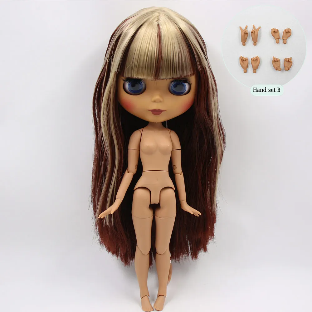 A doll with hand B Ледяная Обнаженная кукла Blyth No. BL9031/0362 семена красных цветов блонд волос 1/6 bjd, пульлип, licca, jerryberry - Цвет: A doll with hand B