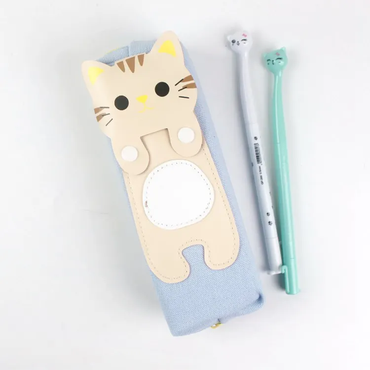 Карандаш Чехол Kawaii кошки канцелярские принадлежности для школьных поставка