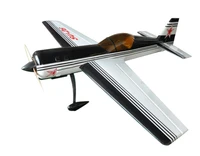 flight model balsa wood rc scale gas airplane su 26 50cc 89 3d aerobatic black white color