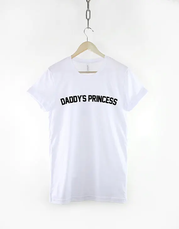 Папина принцесса лозунг Tumblr T-Shirt-C065 | Женская одежда