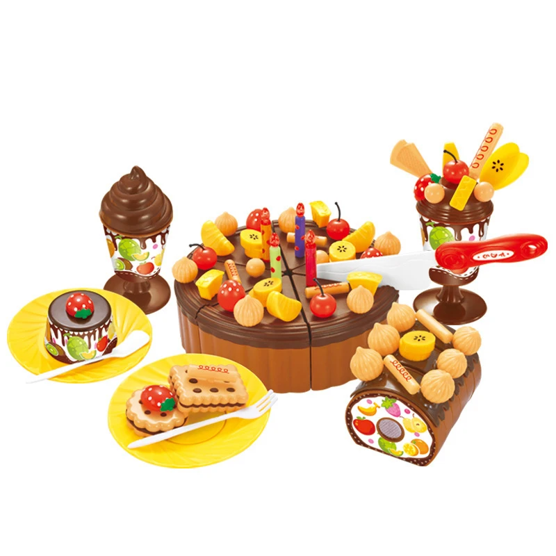 DIY Кекс Торт Ко Дню Рождения Детей Играть Дома Игрушки Кухня дома игрушки детские