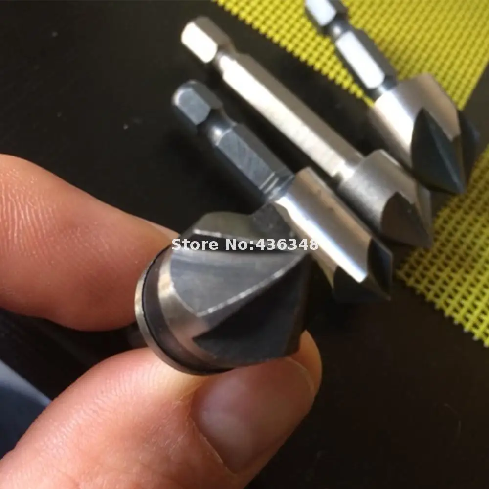 5 шт. сверло с зенкером фрез фаска резак хвостовик дерево резина пластик