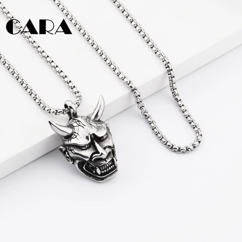 Прибытие 316L нержавеющая сталь рогатый дьявол кулон ожерелье мужские и женские