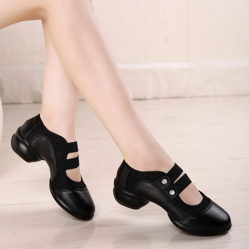 Кроссовки женские с мягкой подошвой кожаные дышащие сетчатые квадратная обувь