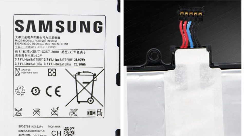 Оригинальная батарея samsung SP3676B1A 7000 мА-ч для samsung Galaxy Tab 10,1 N8020 GTN8013 P7510 P7500 P5110 P5100 N8000 N8010 P5113