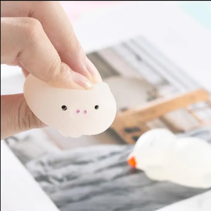 Миниатюрный мягкий милый цветной антистрессовый мяч Mochi абажур липкий снятие