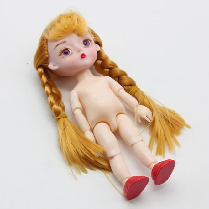 Gold Hair A 15 см BJD куклы игрушки 13 суставов прекрасные Оригинальные девушки принцесса куклы 1/12 тела суставы активные наряды куклы для детей игрушки на день рождения - Цвет: Gold Hair A